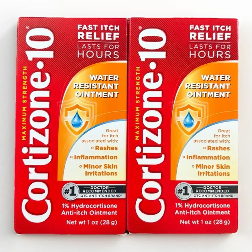 Cortizone-10 Maximum Strength Hydrocortisone 1% Ointment 1oz (2 Pack) Exp 3/2028